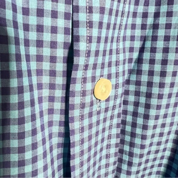 Daniel Cremieux Men’s Large Blue Navy Check Shirt 100% Cotton Button-Down Shirt - Picture 5 of 10